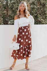 Irving Polka Dot Midi Skirt