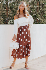 Irving Polka Dot Midi Skirt