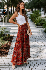 James Printed Tassel Tie Maxi Skirt