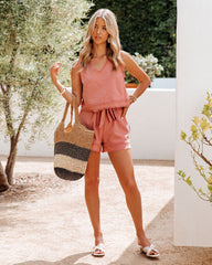 Judson Cotton Frayed Crop Tank - FINAL SALE