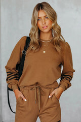 Kaily Cotton Blend Sweatshirt - Camel
