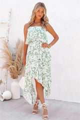 Maeve Floral Asymmetrical Midi Dress
