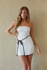 Chic Contrast Mini Dress