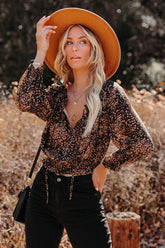 Moments Notice Floral Crop Blouse