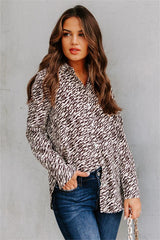 Mylie Printed Button Down Blouse