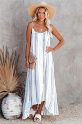 El Cerrito Tiered Tassel Tie Maxi Dress