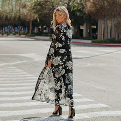 Versailles Printed Wrap Duster - FINAL SALE