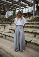 Grey Wide-Leg Pants