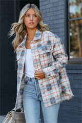 Pullman Plaid Button Down Shacket - Oatmeal - FINAL SALE