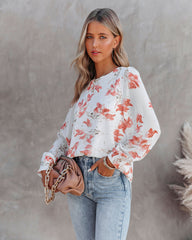 Reunited In Love Floral Blouse
