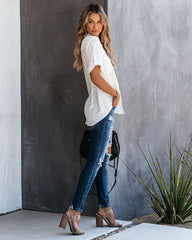 Rocco Button Down Polka Dot Blouse