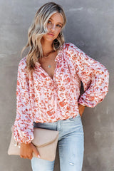 Seraphina Floral Balloon Sleeve Bodysuit