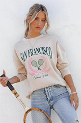 SF Tennis Club Cotton Blend Sweatshirt