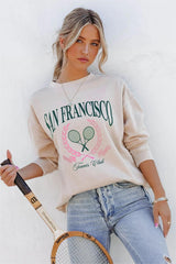 SF Tennis Club Cotton Blend Sweatshirt