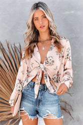 Singleton Floral Tie Blouse