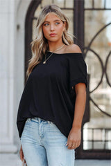 Tally Cotton Modal Tee - Black