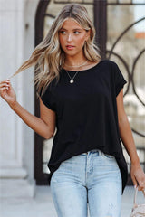 Tally Cotton Modal Tee - Black