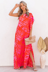 Tropical Bliss One Shoulder Statement Maxi Dress