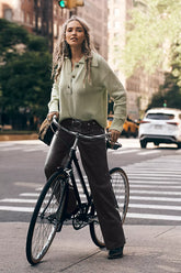 Mint Green Collared Knit Sweater