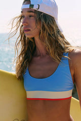 Sky Blue Sporty Tankini Sets