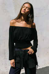 Neat Off the Shoulder Top