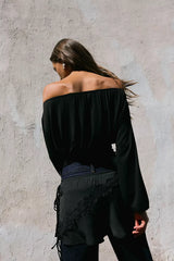 Neat Off the Shoulder Top