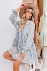 All That Glitters Swiss Dot Tiered Babydoll Dress