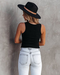 Anytime Cotton Tank - Black