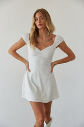 Innocent White Eyelet Mini Dress