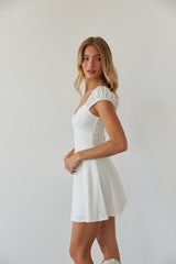 Innocent White Eyelet Mini Dress