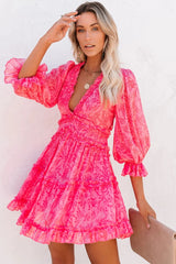 At First Blush Ruffle Tiered Dress