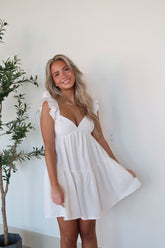 White Babydoll Mini Dress