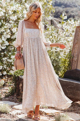 Bendjima Printed Maxi Dress