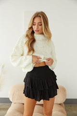 Day Tripper High-Rise Tiered Ruffle Skirt