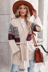 Bobbi Pocketed Belted Knit Cardigan - FINAL SALE