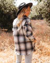 Branch Out Pocketed Plaid Shacket - FINAL SALE
