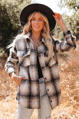 Branch Out Pocketed Plaid Shacket - FINAL SALE