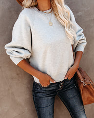Campfire Knit Sweater - Heather Grey