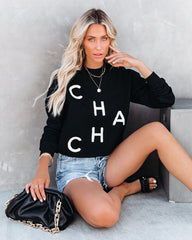 Cha Cha Cotton Pullover - Black