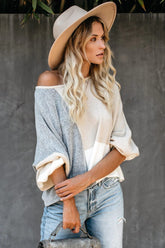 City View Colorblock Balloon Sleeve Sweater - FINAL SALE