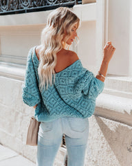 Cole Valley Chenille Sweater - Dusty Emerald - FINAL SALE