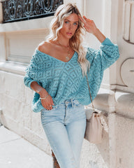 Cole Valley Chenille Sweater - Dusty Emerald - FINAL SALE