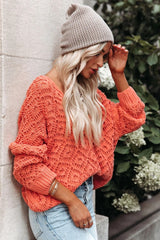 Cole Valley Chenille Sweater - Salmon Orange - FINAL SALE