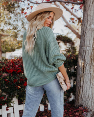 Connie Turtleneck Knit Sweater - Powder Green - FINAL SALE