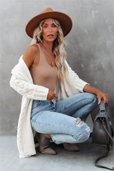 Corben Cotton Blend Cable Knit Cardigan - FINAL SALE