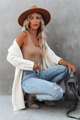 Corben Cotton Blend Cable Knit Cardigan - FINAL SALE