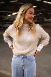 Beige Soft Knit Sweater