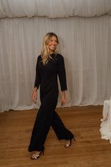 Black Open Back Jumpsuit