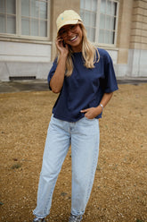 Navy Blue Short Sleeves T-shirt