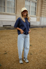 Navy Blue Short Sleeves T-shirt